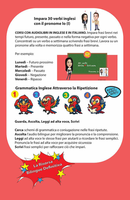 30 Verbs and pronouns I English Italian Bilingual Audiobook Cove