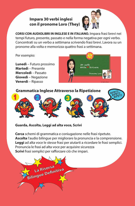 30 Verbs and pronouns They English Italian Bilingual Audiobook C